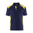 Blaklader Polo Shirt 3324 #colour_navy-blue-hi-vis-yellow