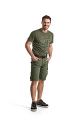 Blaklader Service Shorts 1499 #colour_dark-olive-green-black