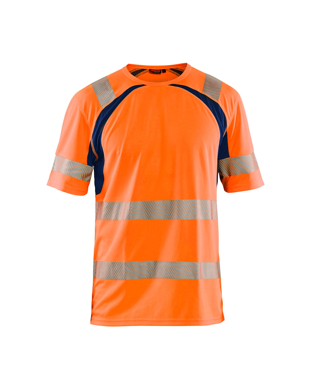 Blaklader Uv Hi-Vis T-Shirt 3397 #colour_orange-navy-blue