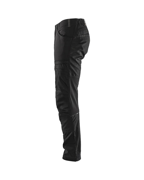 Blaklader Service Trousers with Stretch 1456 #colour_black-dark-grey