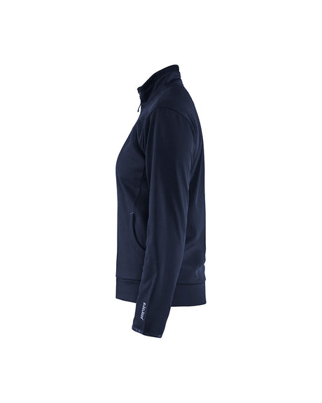 Blaklader Women's Sweatshirt with Full Zip 3394 #colour_dark-navy-black