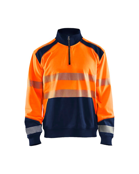 Blaklader Hi-Vis Sweatshirt with Half Zip 3556