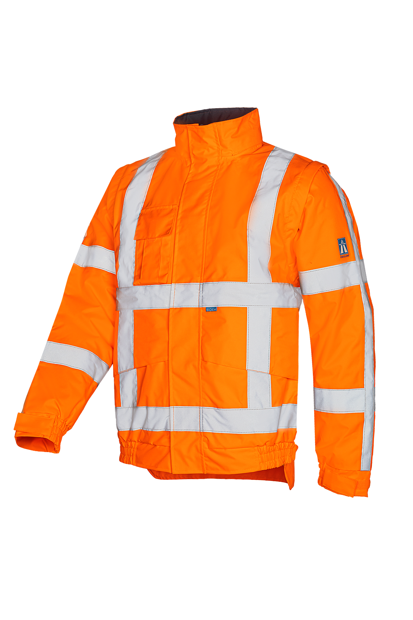 Sioen Diezel Hi-Vis Bomber Jacket With Detachable Sleeves (Rws)