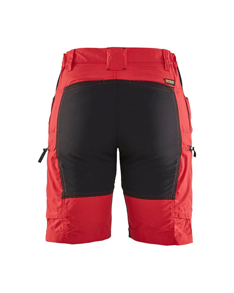 Blaklader Women's Service Shorts with Stretch 7149 #colour_red-black