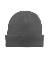 Orbit International Knitted Turned Up Beanie Hat: In 100% Acrylic Knit