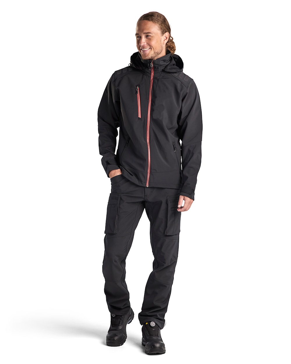 Blaklader Softshell Jacket 4749 #colour_black-red