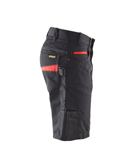 Blaklader Service Shorts 1499 #colour_black-red