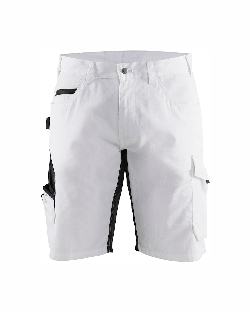 Blaklader Painter's Shorts with Stretch 1094 #colour_white-dark-grey