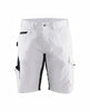 Blaklader Painter's Shorts with Stretch 1094 #colour_white-dark-grey