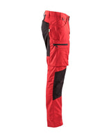 Blaklader Service Trousers with Stretch 14591845 #colour_red-black