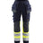 Blaklader Trousers Multinorm Inherent with Stretch Women 7185 #colour_navy-blue-hi-vis-yellow