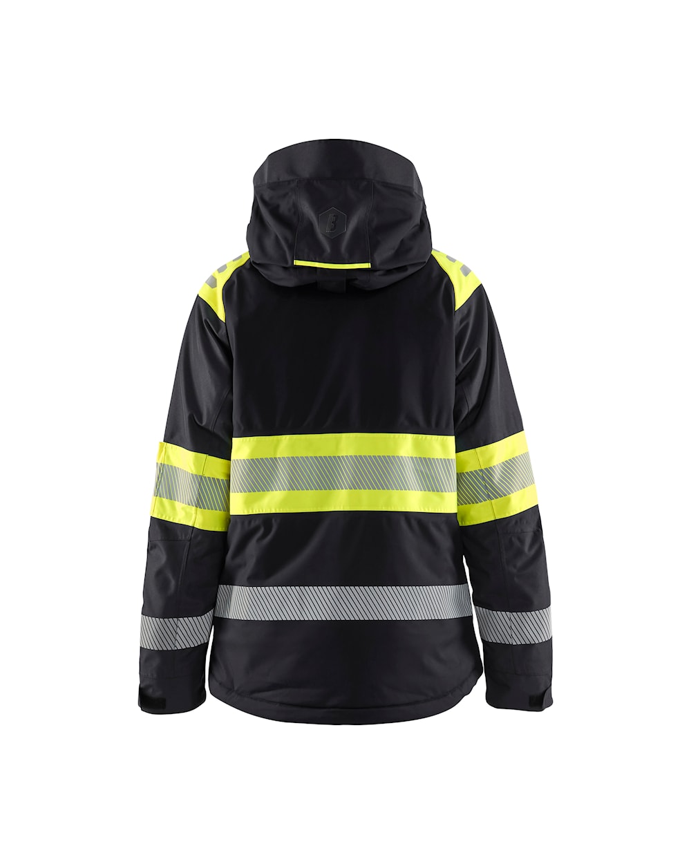 Blaklader Women's Winter Jacket Hi-Vis 4470 #colour_black_hi-vis-yellow