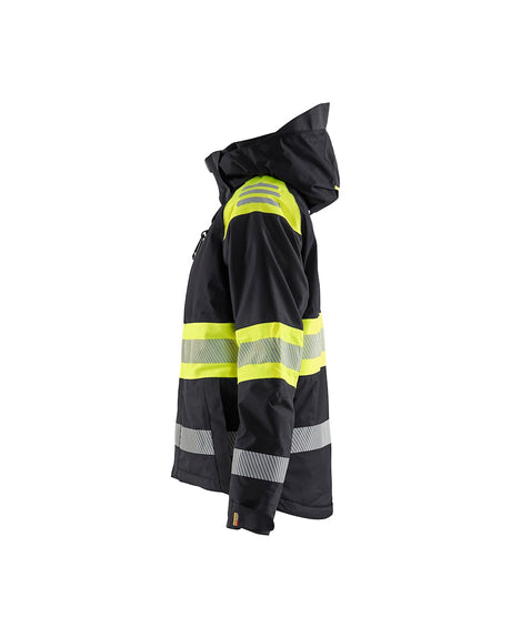 Blaklader Women's Winter Jacket Hi-Vis 4470 #colour_black_hi-vis-yellow