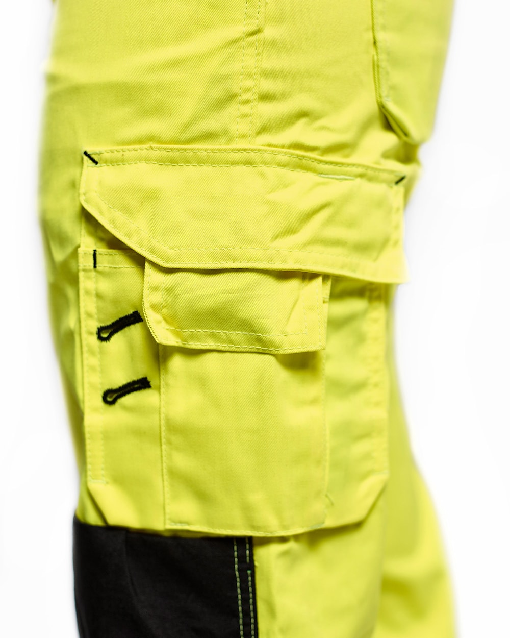 Blaklader Women's Hi-Vis Trousers without Nail Pockets 7155 #colour_hi-vis-yellow-black