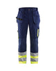 Blaklader Hi-Vis Trousers 15291370 - Navy Blue/Hi-Vis Yellow