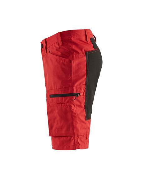 Blaklader Service Shorts Stretch 1449 #colour_red-black