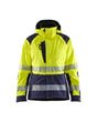 Blaklader Women's Shell Jacket Hi-Vis 4436 #colour_hi-vis-yellow-navy-blue