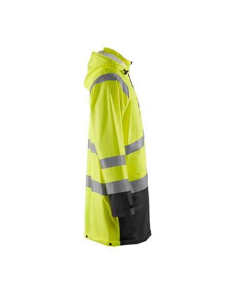 Blaklader Rain Jacket Hi-Vis Level 1 4324 #colour_hi-vis-yellow-black