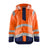 Blaklader Rain Jacket Hi-Vis Level 1 4323 #colour_orange-navy-blue