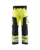 Blaklader Hi-Vis Trousers without Nail Pockets 1566 - Hi-Vis Yellow/Black