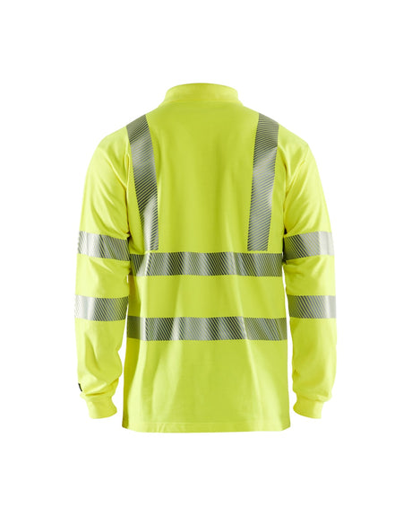 Blaklader Multinorm Pique Long Sleeved 3439 #colour_hi-vis-yellow