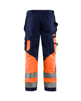 Blaklader Hi-Vis Trousers 15291860 - Navy Blue/Hi-Vis Orange