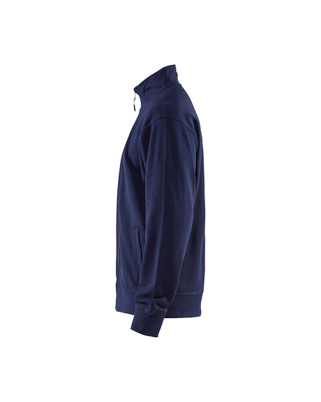 Blaklader Sweatshirt with Full Zip 3371 #colour_navy-blue