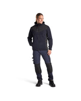 Blaklader Knitted Jacket with Softshell 5940 #colour_dark-navy-black