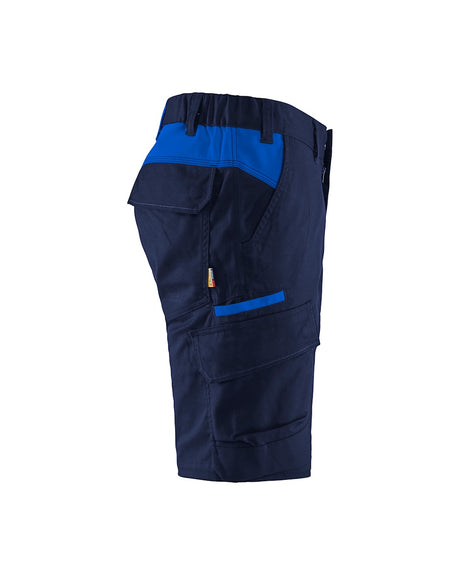 Blaklader Industry Shorts Stretch 1446 #colour_navy-blue-cornflower-blue