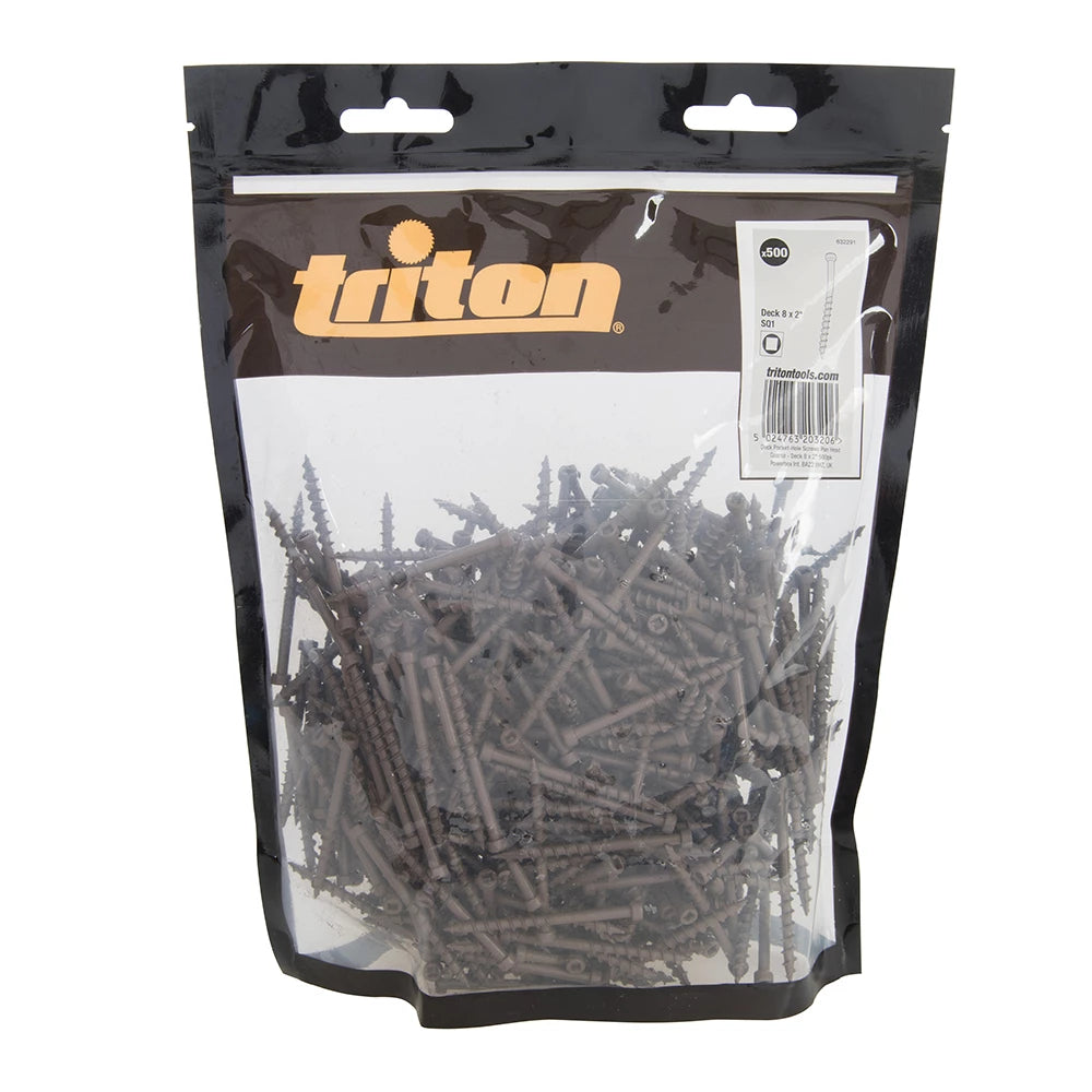 Triton Deck Pocket-Hole Screws Pan Head Coarse