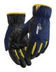 Blaklader Work Gloves Lined WP 2872 #colour_dark-navy-yellow