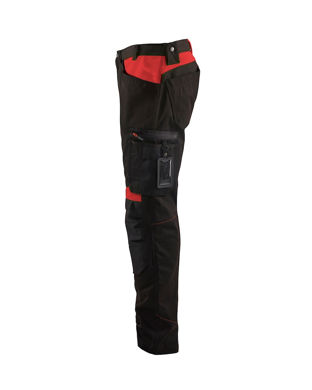 Blaklader Trousers without Nail Pockets 1556 #colour_black-red