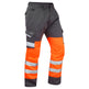 Leo Workwear BIDEFORD Leo EcoViz Poly/Cotton Cargo Trouser - Hi-Vis Orange/Grey