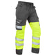 Leo Workwear BIDEFORD Leo EcoViz Poly/Cotton Cargo Trouser - Hi-Vis Yellow/Grey