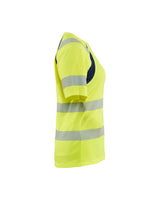 Blaklader T-Shirt Hi-Vis Women 3503 #colour_hi-vis-yellow-navy-blue