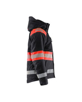 Blaklader Winter Jacket Hi-Vis 4480 #colour_black-red-hi-vis