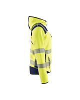 Blaklader Women's Hi-Vis Knitted Jacket 4967 #colour_hi-vis-yellow-navy-blue