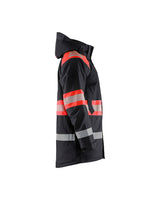 Blaklader Winter Parka Hi-Vis 4485 #colour_black-red-hi-vis