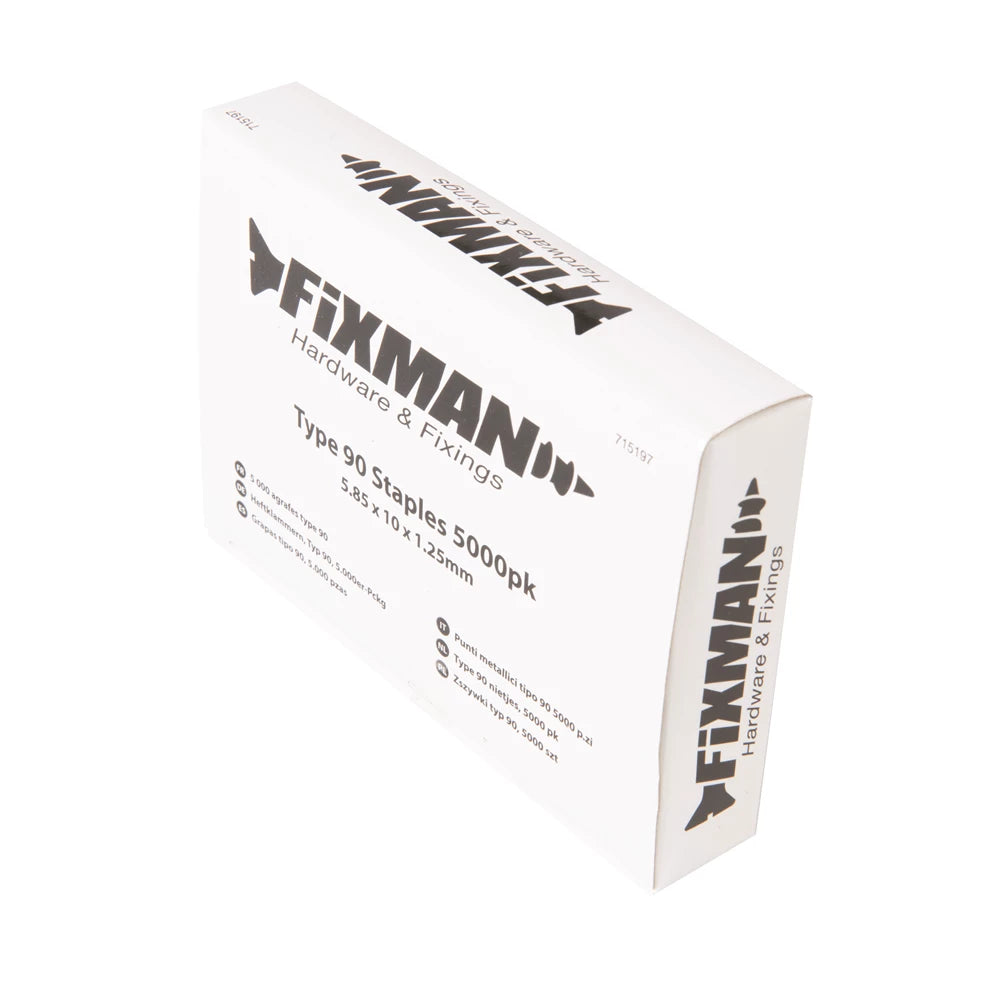 Fixman Type 90 Staples 5000Pk