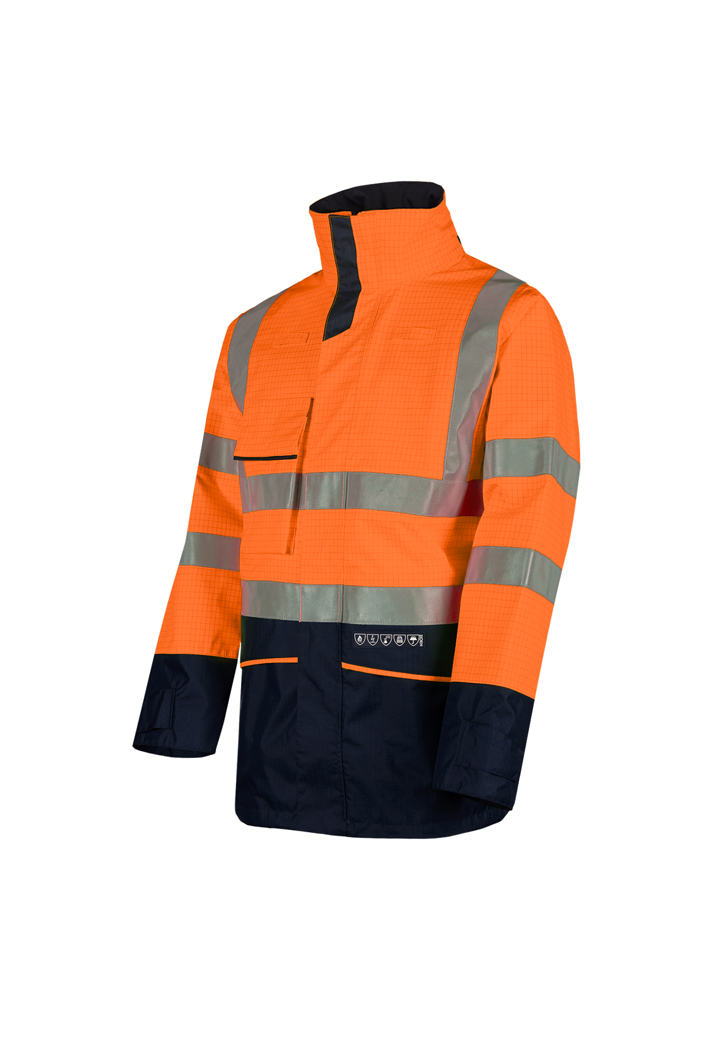 Sioen Hedland Flame Retardant Anti-Static Hi-Vis Rain Jacket
