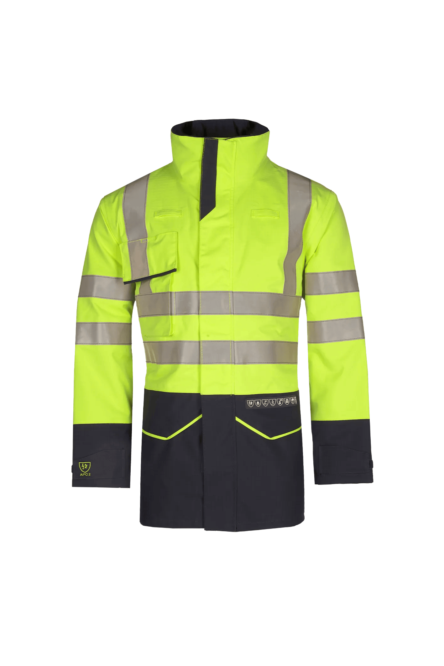 Sioen Nash Hi-Vis Rain Jacket With Arc Protection (Apc 2)