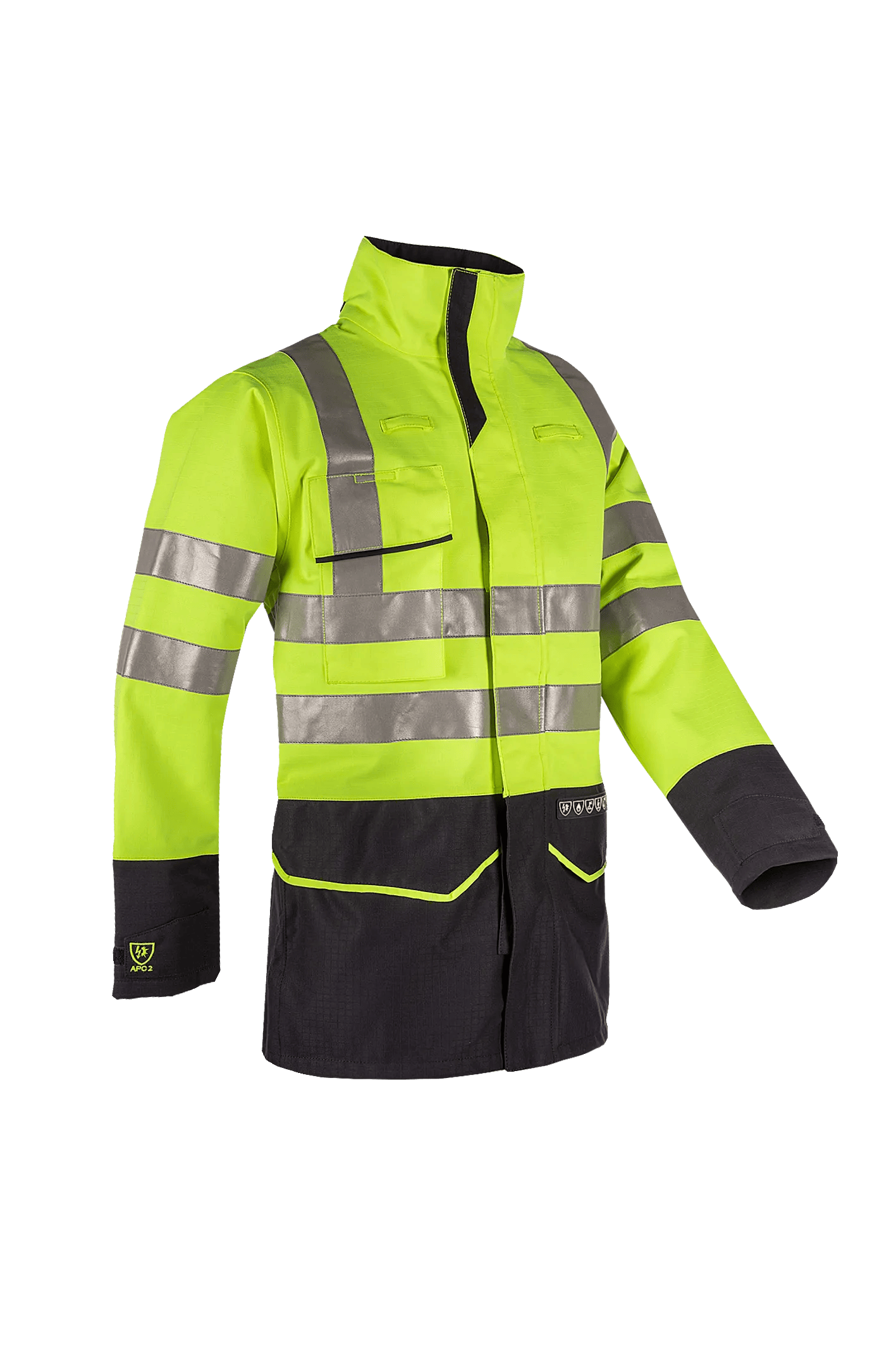 Sioen Nash Hi-Vis Rain Jacket With Arc Protection (Apc 2)