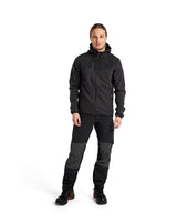 Blaklader Knitted Jacket with Softshell 5940 #colour_dark-grey-black