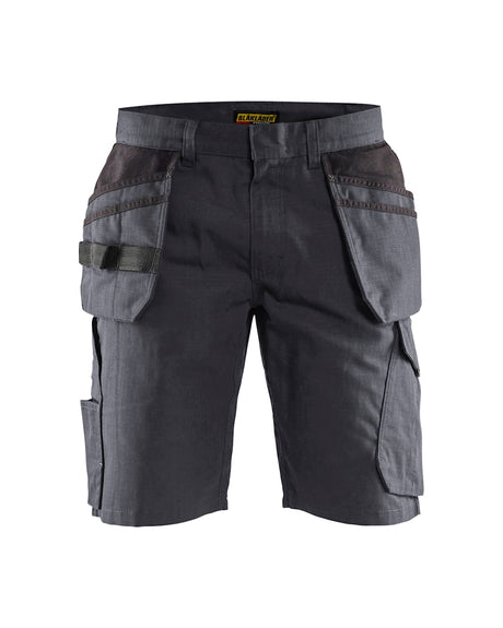 Blaklader Service Shorts with Nailpockets 1494 #colour_mid-grey-black