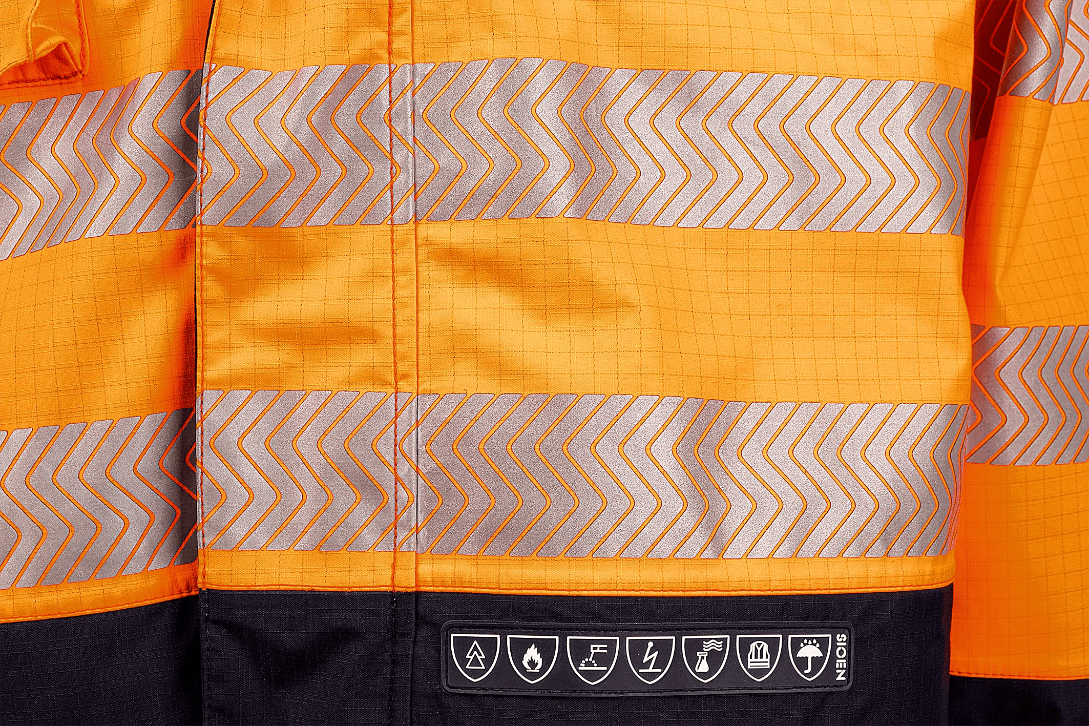 Sioen Torvik Hi-Vis Rain Jacket With Arc Protection