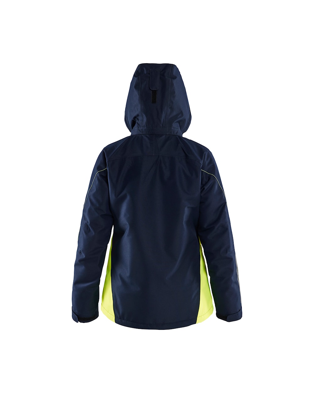 Blaklader Women's Lightweight Lined Functional Jacket 4972 #colour_dark-navy-blue-hi-vis-yellow