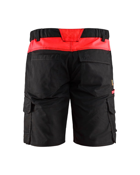 Blaklader Industry Shorts Stretch 1446 #colour_black-red