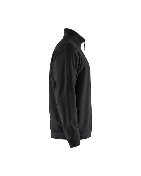 Blaklader Sweatshirt Half-Zip 3587 #colour_black