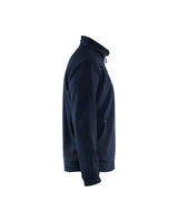 Blaklader Sweatshirt with Full Zip 3362 #colour_dark-navy-blue-hi-vis-yellow