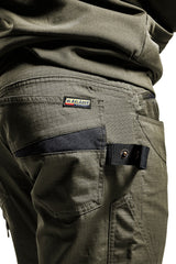 Blaklader Service Trousers with Stretch 1495 #colour_dark-olive-green-black